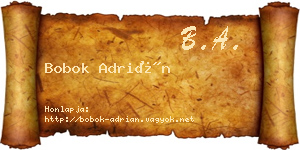 Bobok Adrián névjegykártya