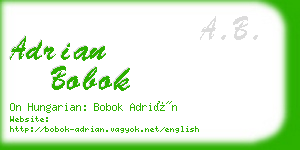 adrian bobok business card